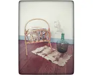 Porte-magazines en rotin