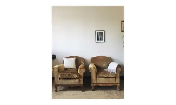 Paire de fauteuils club en velours