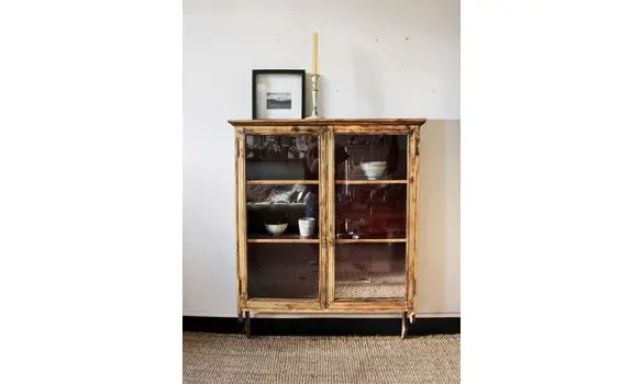 Vitrine murale en bois