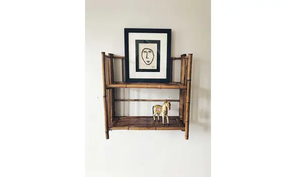 Etagère murale en bambou