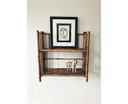 Etagère murale en bambou