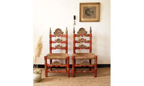 Paire de chaises Majorquines