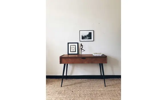 Console vintage pied compas