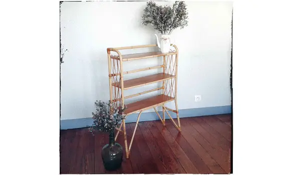 Bibliothèque en rotin - M