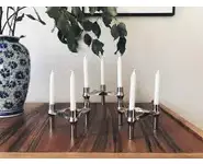 Lot de bougoirs Nagel