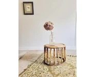 Bout de canapé en rotin