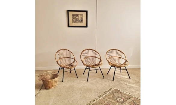 Fauteuils en rotin
