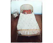 Lit corbeille en rotin