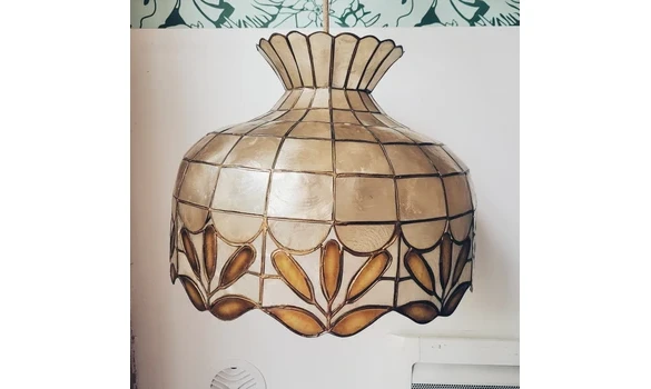 Grande suspension nacre